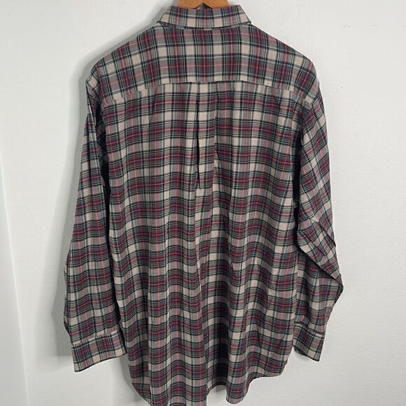 Arnold Palmer button down long sleeve plaid shirt.  Size Large 16-16.5. - Picture 2 of 5